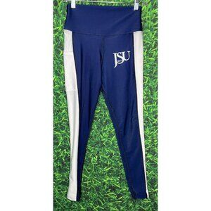 Jackson State University Tigers JSU HBCU Women’s Small Navy Blue White Leggings